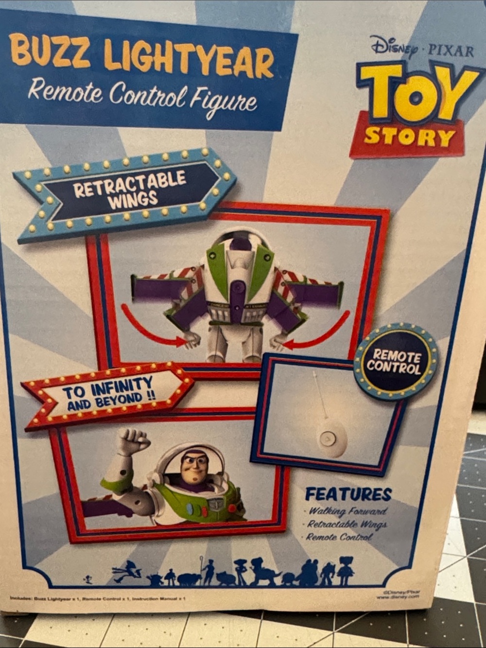Disney Toy Story Buzz Lightyear RC Figure - White, Green & Purple - Picture 4 of 5